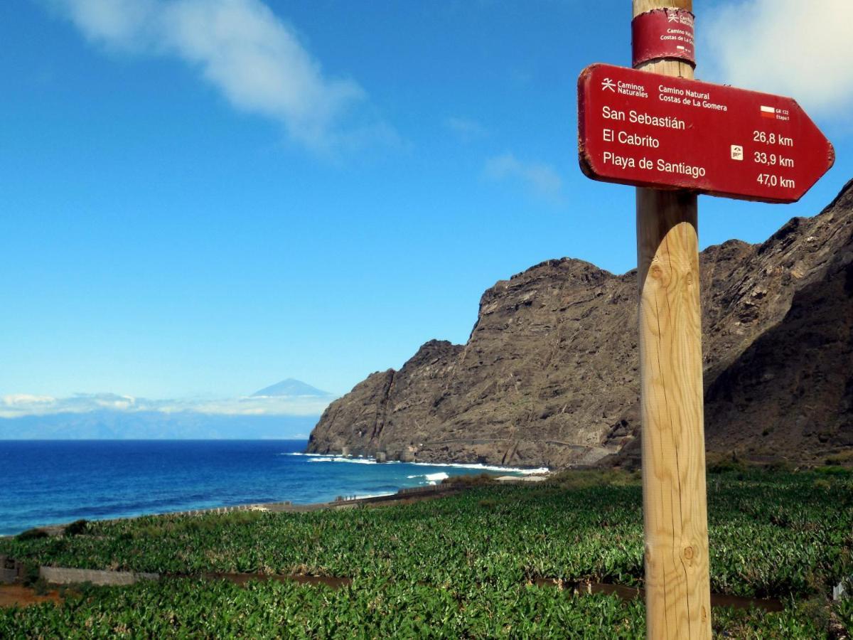 Casa La Sabina Roja 1 - Casa Con Impresionantes Vistas Sobre Hermigua Y El Mar 외부 사진